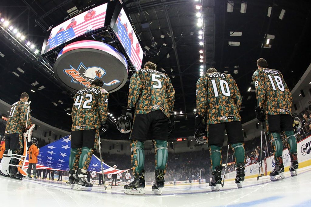 Gulls lead by example to support military The American