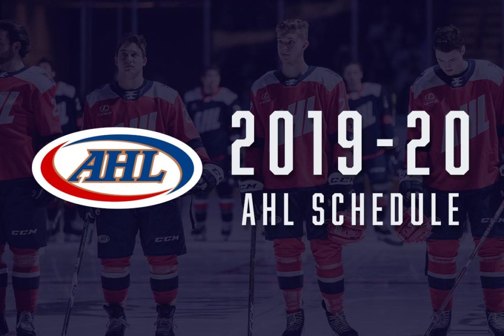 2019-20 AHL schedule unveiled | TheAHL.com | The American Hockey League