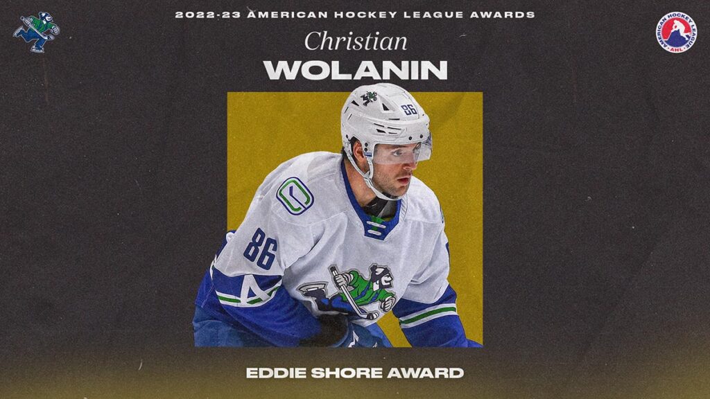 Canucks’ Wolanin wins Eddie Shore Award