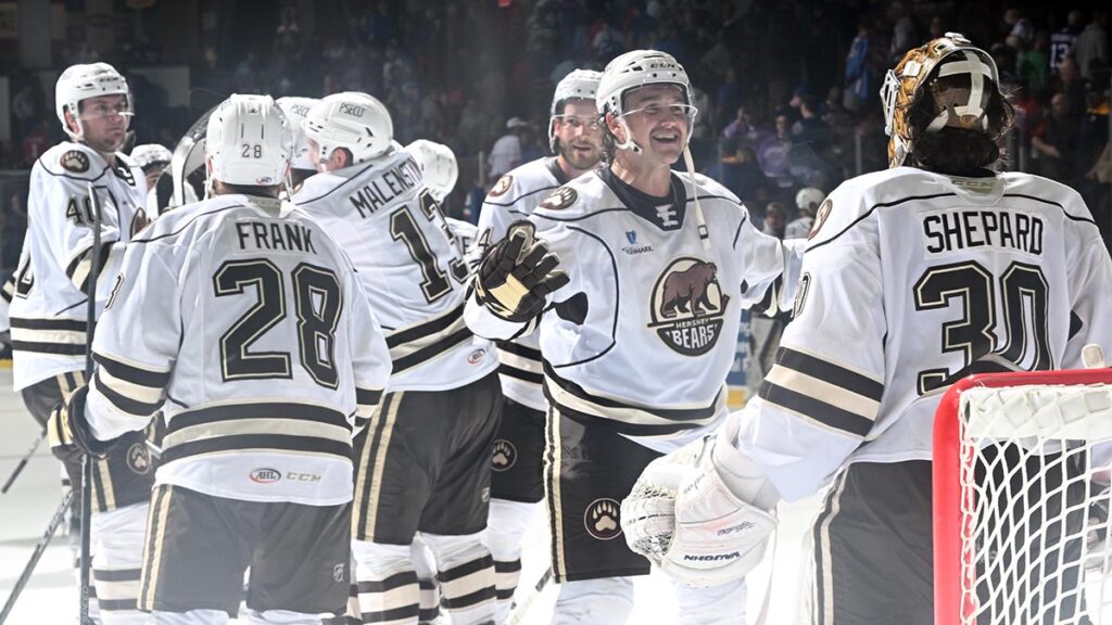 Hershey Bears Defeat Hartford in SO on Hockey Fights Cancer Night