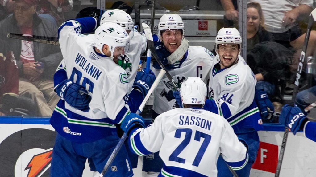 Wouters sends Canucks to series win over Eagles