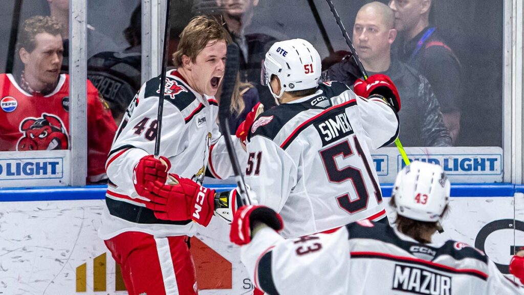 Griffins come back to drop IceHogs in OT