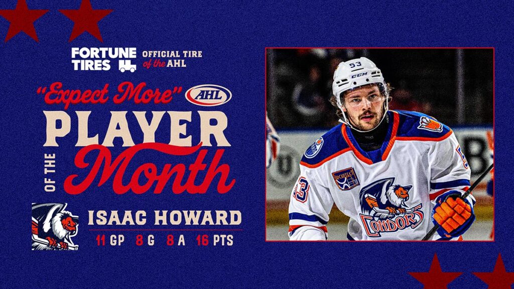 Condors’ Howard named AHL Player of the Month for December | TheAHL.com