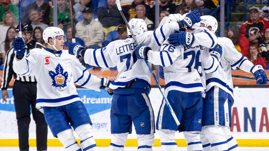 Toronto Marlies Score Late to Defeat Penguins in Game 1 Toronto Marlies Score Late to Defeat Penguins in Game 1